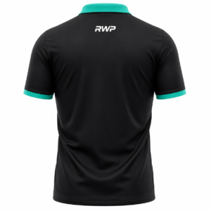 RWP Black Performance Polo Shirt Back View