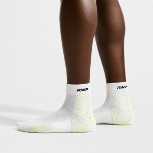 white crew socks for sports | rwp premium cotton performance socks