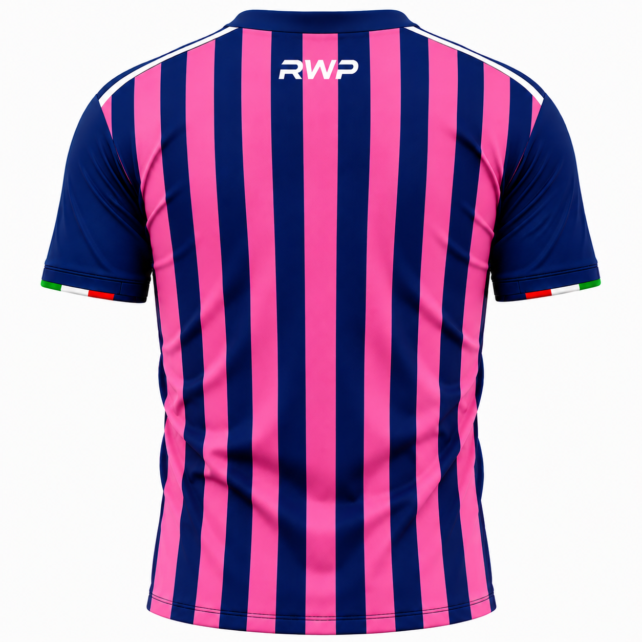 rwp-pink-navy-striped-soccer-jersey-back.png