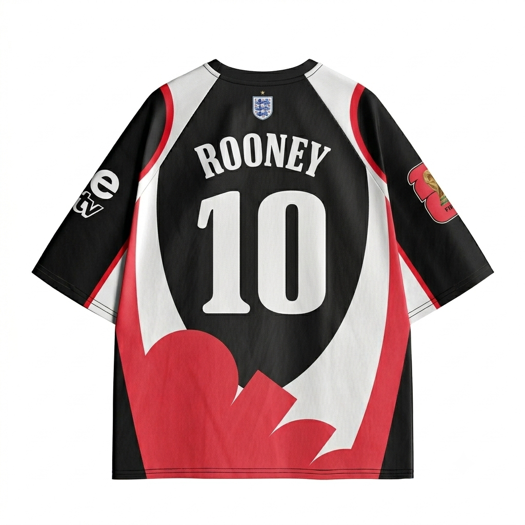 Vintage England Rooney football t-shirt - Image 2