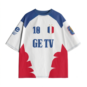 Zidane #10 France Vintage Tribute Oversized Football Jersey T-Shirt