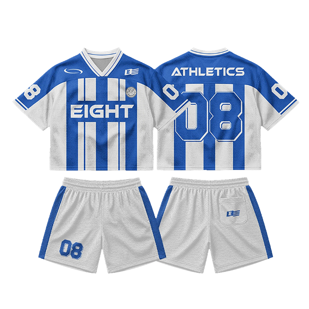 sky blue football kit set