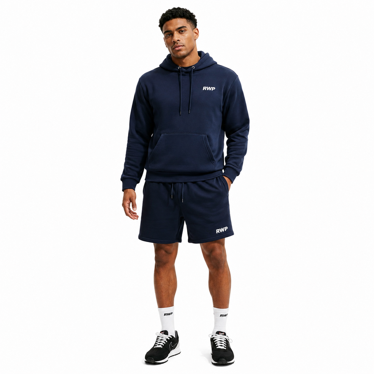 RWP Core Heavyweight Fleece Hoodie & Sweat Shorts 2-Piece Lounge Set