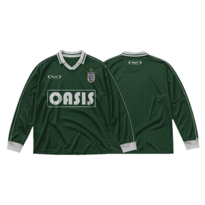 England Retro Oasis Green Long Sleeve Football Shirt | Blokecore Kit