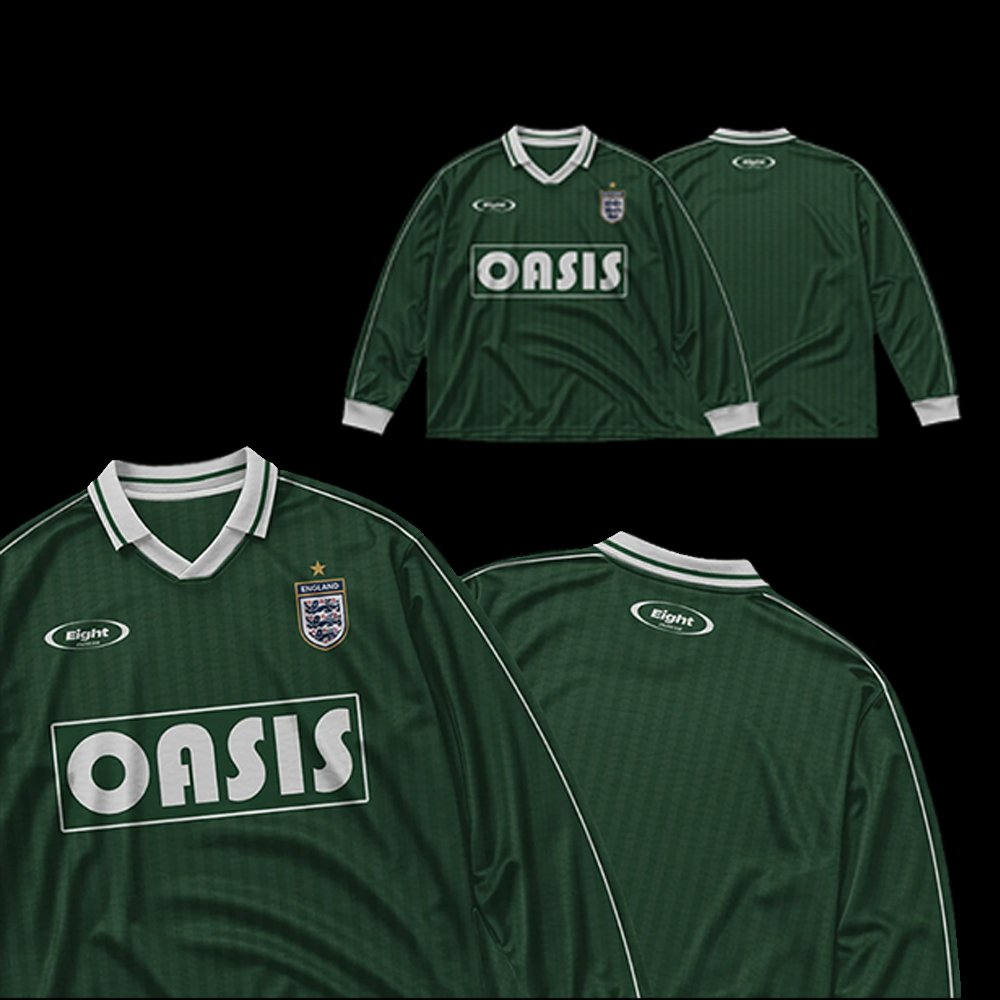 england retro green football jersey